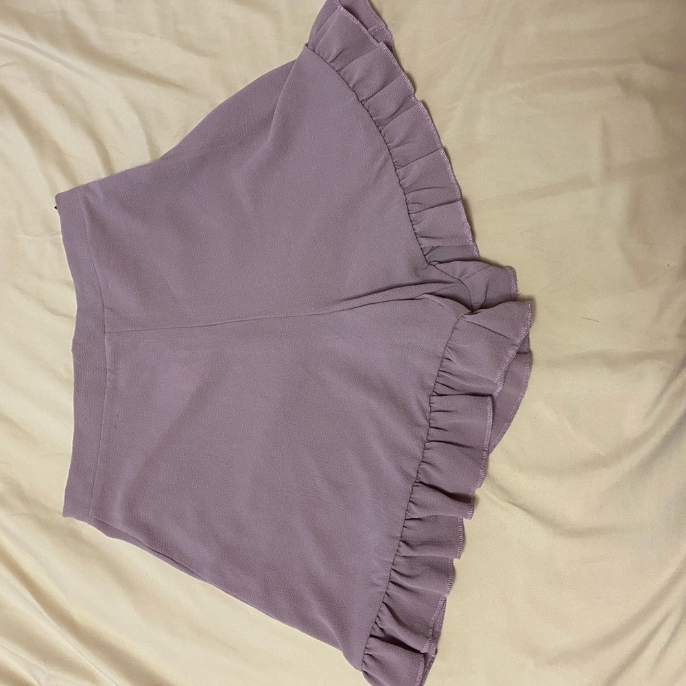 PrettyLittleThing Lilac Frill Shorts